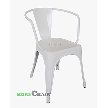  Ghế Tolix có tay TL-02 màu trắng