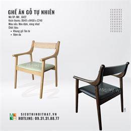 Ghế ăn gỗ tự nhiên MH - GA22