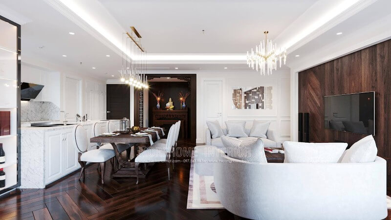 ấn tượng với mẫu bàn ghế ăn tân cổ điển