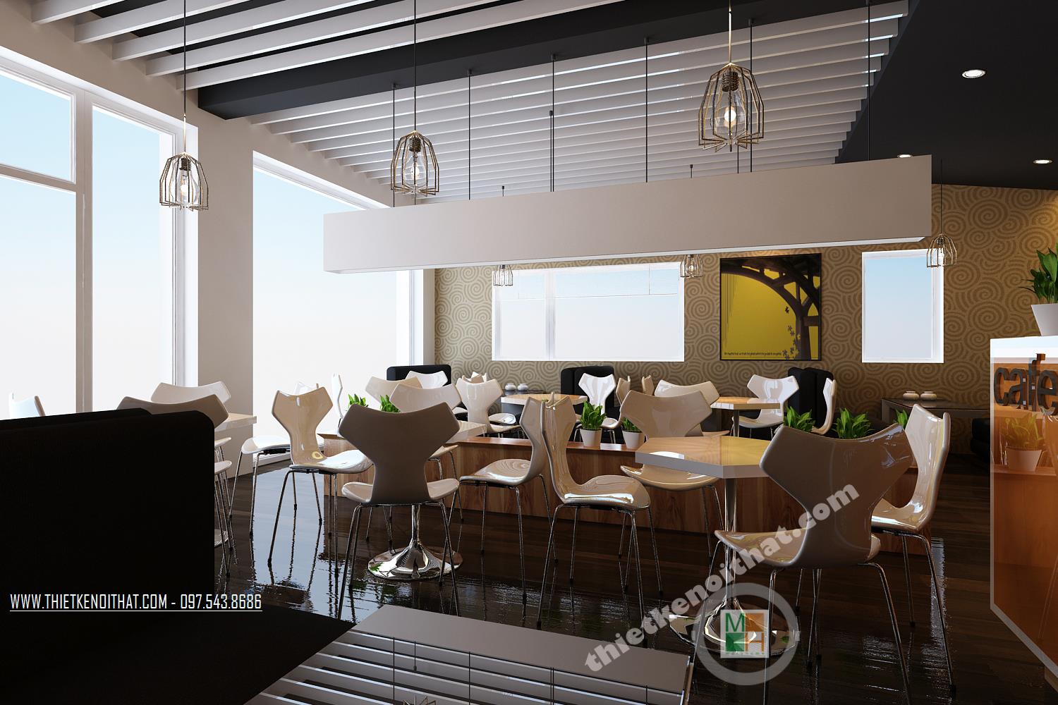 Trang trí nội thất quán café theo phong cách mới lạ