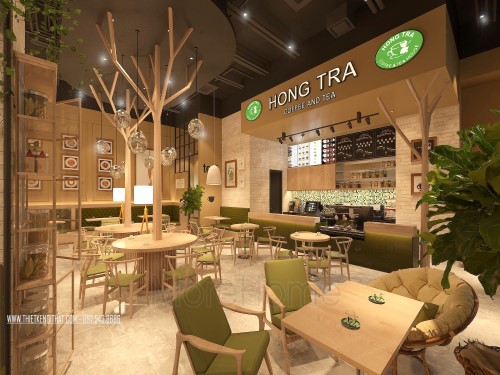 Các mẫu không gian quán café, nhà hàng tại Hà Nội